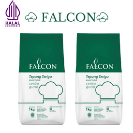 

Falcon Tepung Terigu Serbaguna 1kg Kemasan Warna Hijau