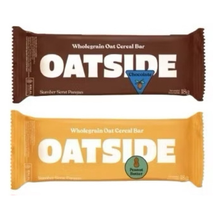 

Oatside Cereal Bar Snack 18g WHOLEGRAIN OAT CEREAL BAR