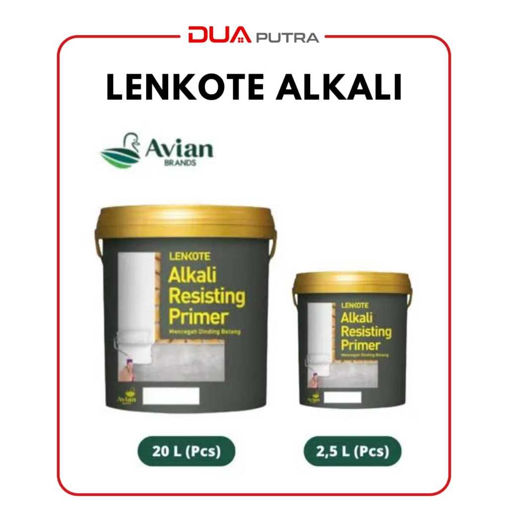 LENKOTE CAT DASAR ALKALI RESISTING PRIMER 20 LITER /CAT TEMBOK INTERIOR /CAT TEMBOK EKSTERIOR