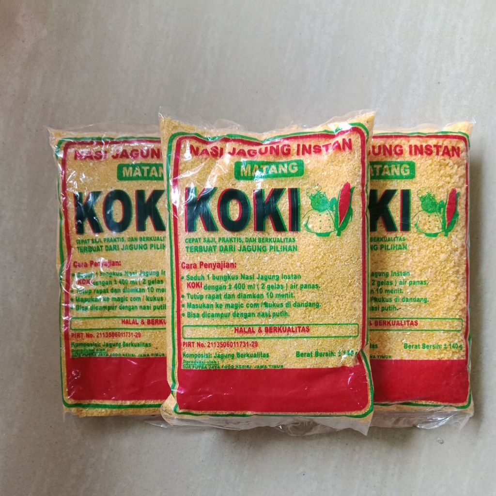 

Nasi jagung instant cap KOKI