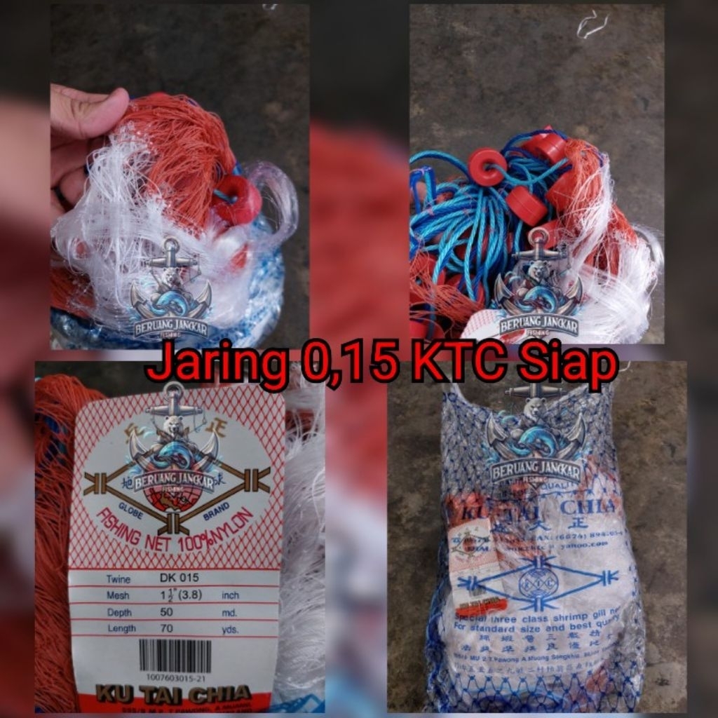 Jaring Udang Siap Pakai Lengkap Complate 3 Set