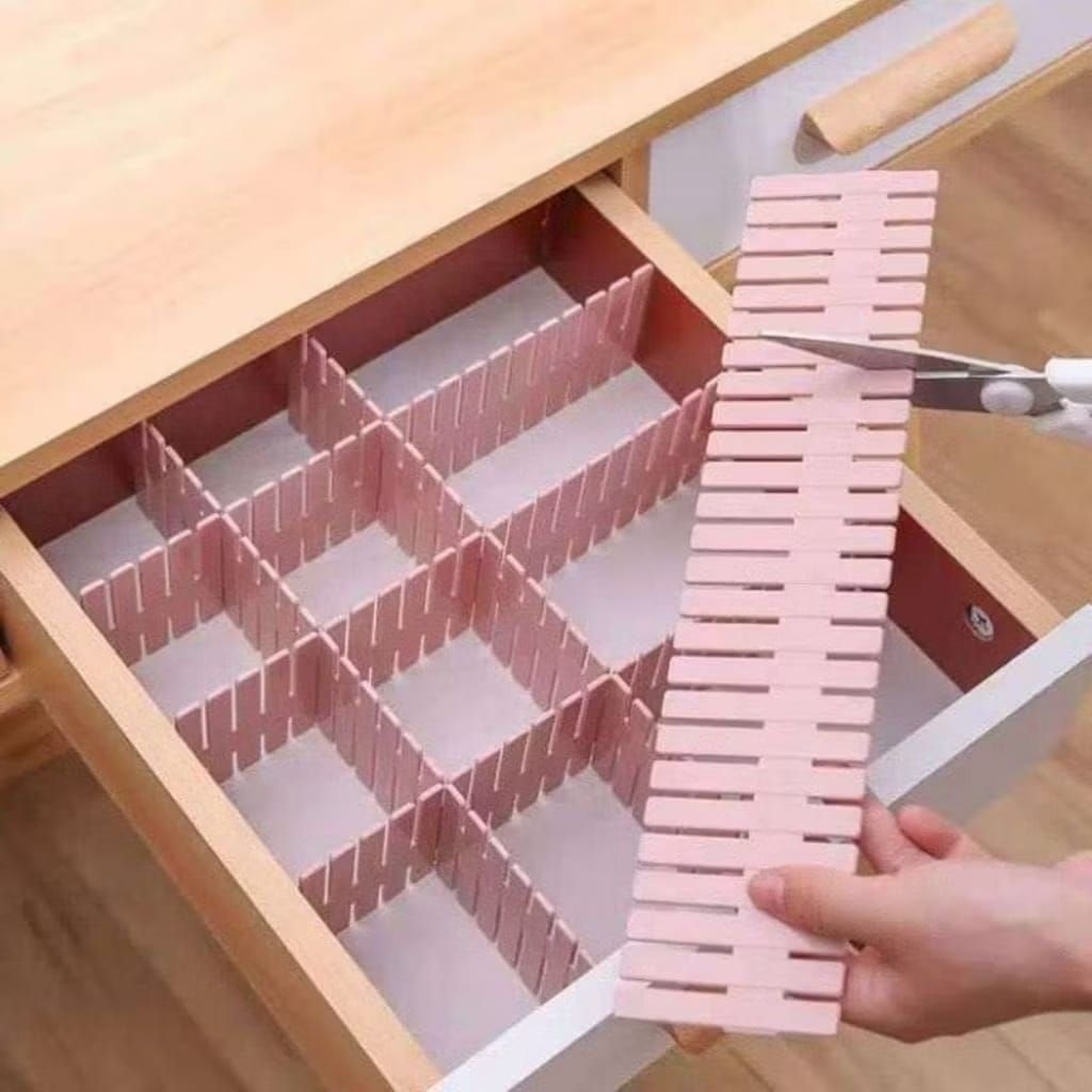 Sekat Laci Organizer Penyekat Laci Bisa dipotong Pembatas Laci bisa dipotong Pemisah Laci Pemisah Ba