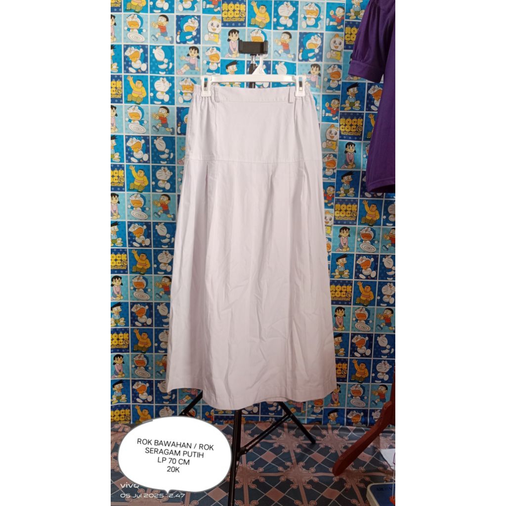 Preloved Rok Bawahan / Rok Seragam Putih