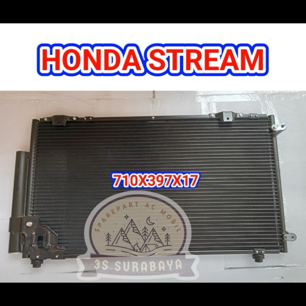 Kondensor STREAM 2002-2007 Honda Ac mobil Condensor (Baru/New)