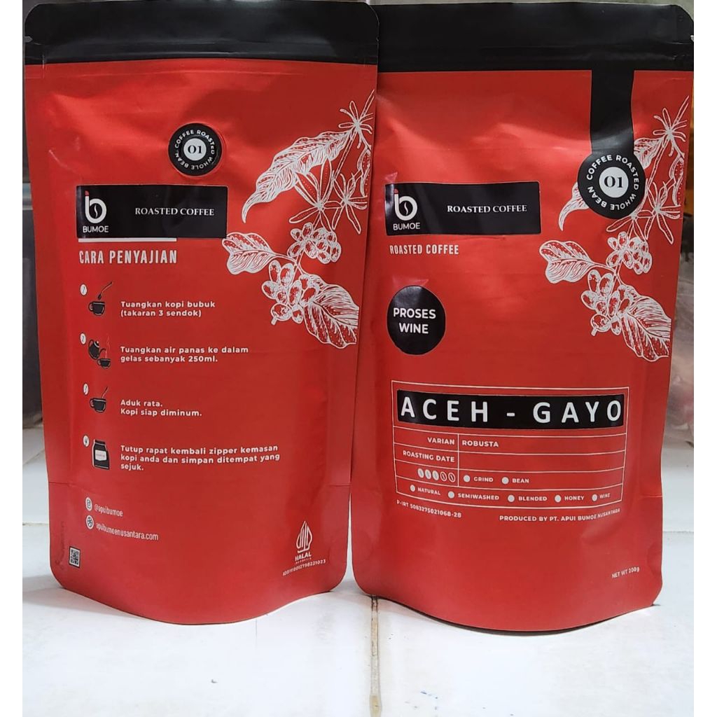 

Aceh Gayo, Arabica Coffee, Proses Wine, Grind Coffee