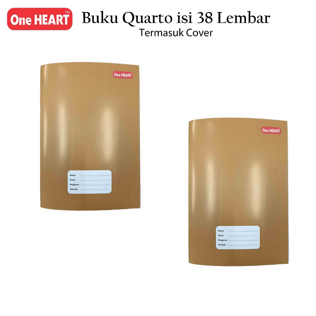 

Ay00! Buku Tulis One Heart 38 lembar Murah Kraft dan Lucu / Buku Tulis By paper One 38 lbr