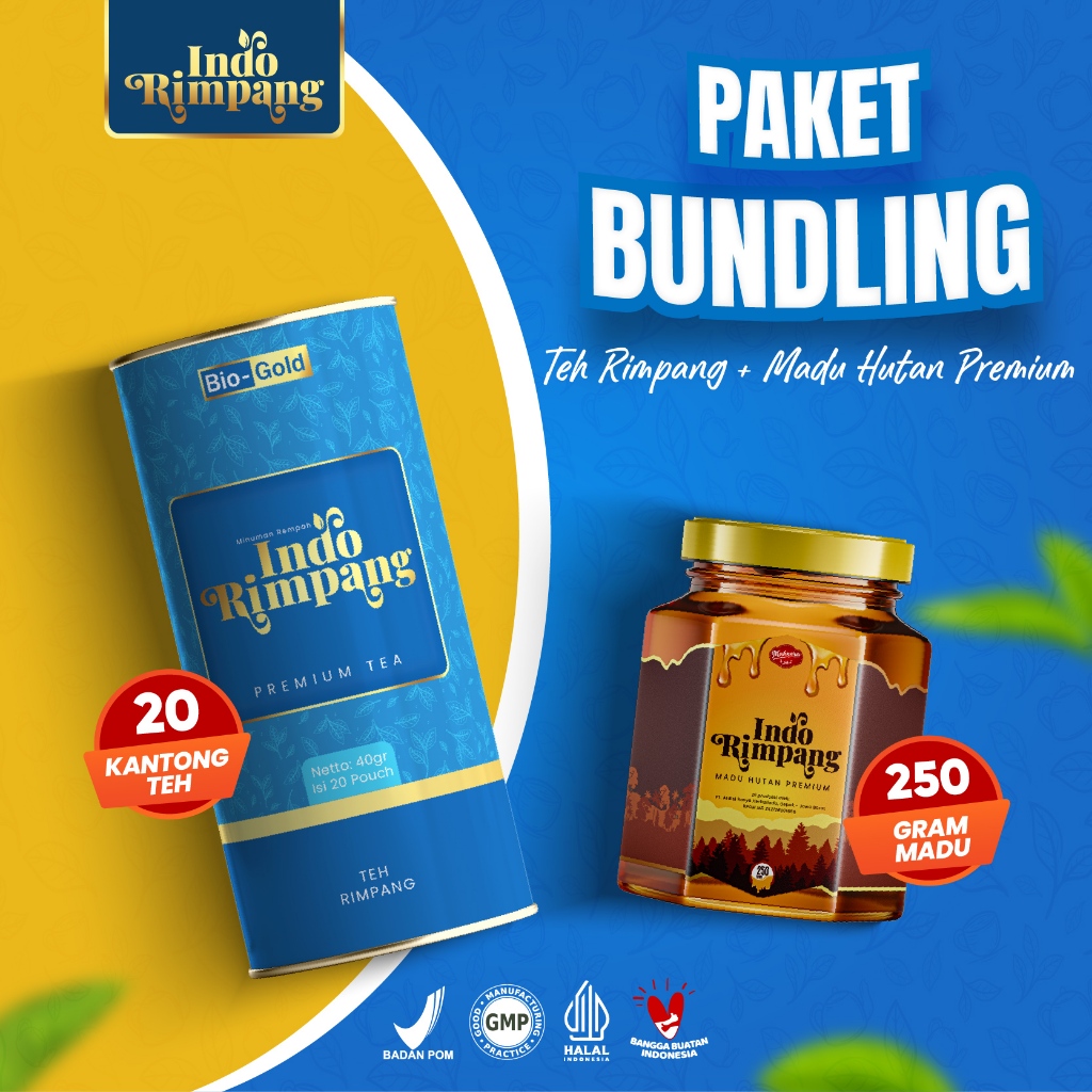 

Paket Bundling Teh Celup Detox Indo Rimpang Plus Madu Hutan Murni Detoks Alami & Bantu Pembuangan Racun, Menurunkan Berat Badan
