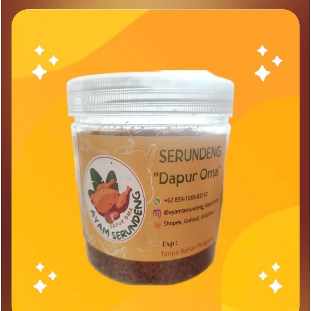 

SERUNDENG AYAM DAPUR OMA 150 GR