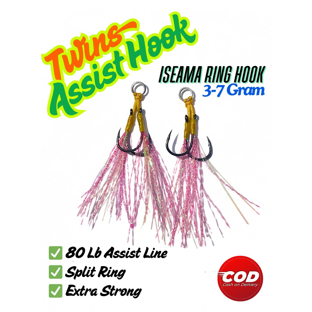 Assist Jig Micro 3-7 Gram,Assist Jig Micro Iseama Ring Hook Non GID,Assist Jig Micro