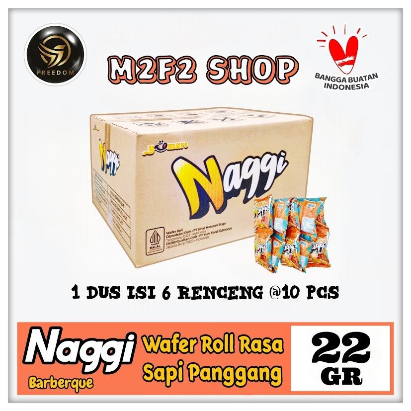 

Snack Naggi Wafer Roll Rasa Barbeque | BBQ Sapi Panggang Sachet - 22 gr (Kemasan Karton)