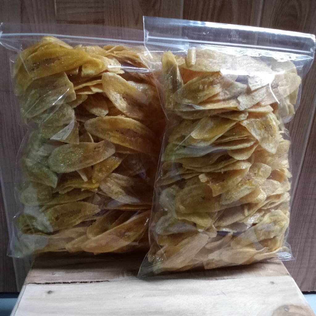 

keripik pisang rasa manis/ kemasan 500gr x 2 /keripik pisang rasa manis 500gr isi 2