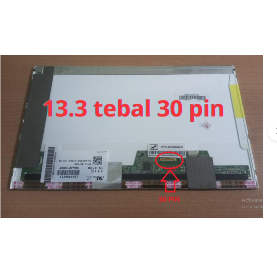LED LCD DELL E4310 13.3 TEBAL 30 PIN LTN133AT17