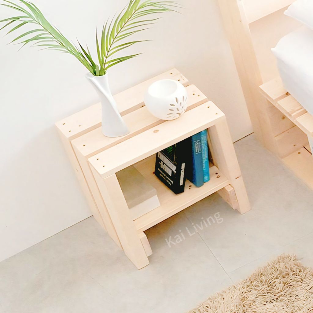 KAI LIVING - Meja Minimalis / Meja Kayu Estetik / Meja Kamar / Meja Sudut