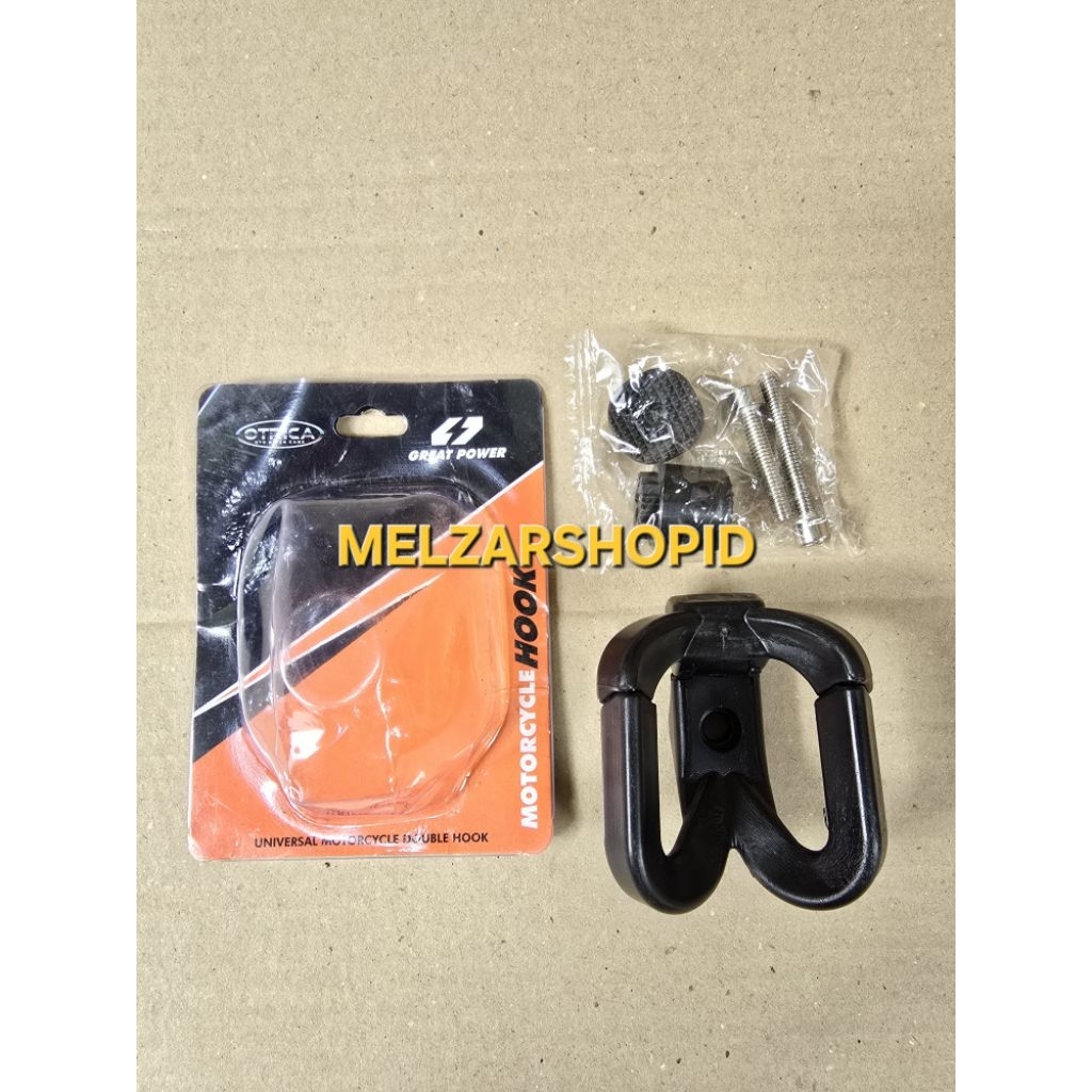 HOOK GANTUNGAN BARANG MOTOR 2 CABANG / HOOK MOTOR