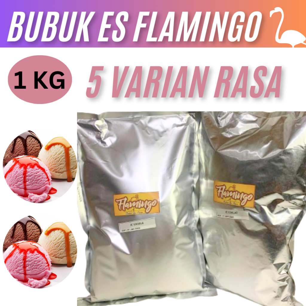 

Bubuk Es Krim Flamingo 1kg Bubuk Premix Premium Cocok Untuk Usaha Es Krim Rumahan