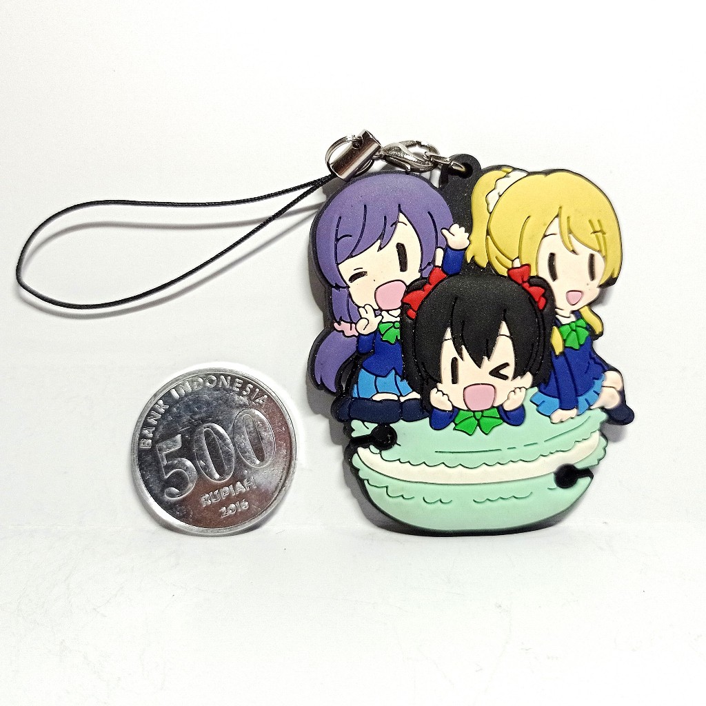 Love Live Rubber Cord Holder ~Nico Nozomi Eli~ Dengeki G's Comic Vol.12 Bonus