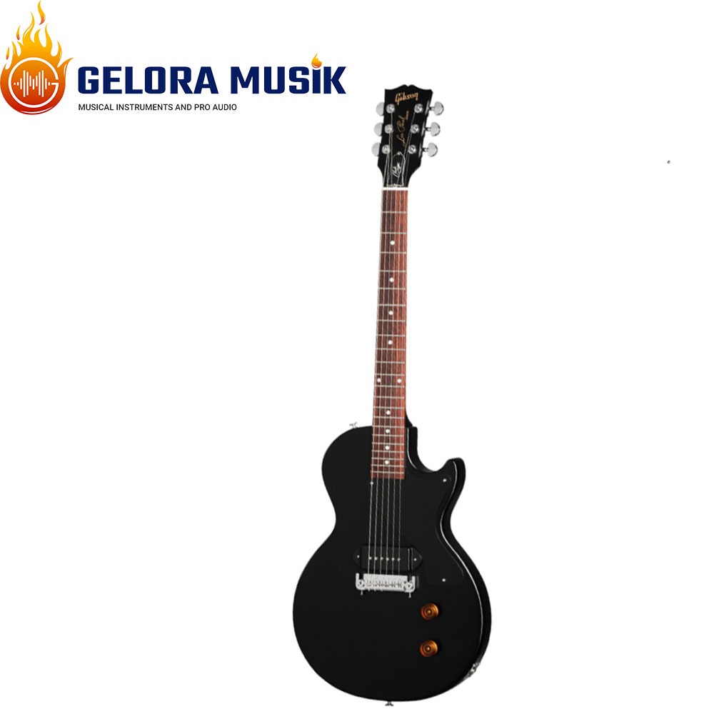 Gitar Elektrik Gibson Les Paul Junior  Charlie Starr Ebony Satin w/Case LPJRCS24SENH1