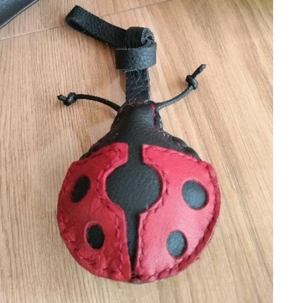 Bagcharm Ladybug kulit asli