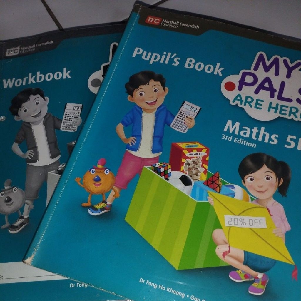 buku BEKAS set my pals are here math 5B textbook dan workbook
