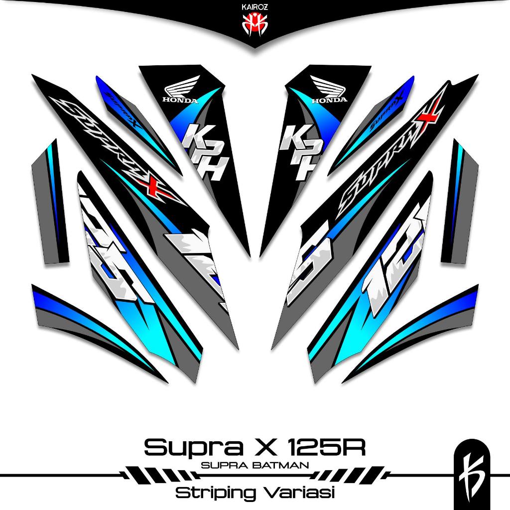 STRIPING SUPRA X 125 KARBU SKU 179 BATMAN STICKER STIKER HONDA SUPRA X 125 WAVE 125I SUPRA X 125R