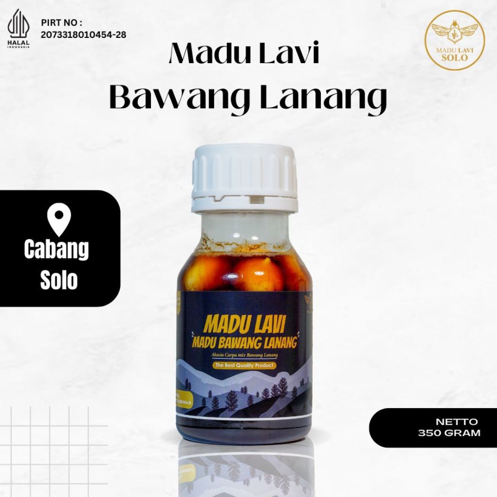 

[ Madu Lavi Solo ] Madu Bawang Lanang 100% Alami dan Organik 350gram