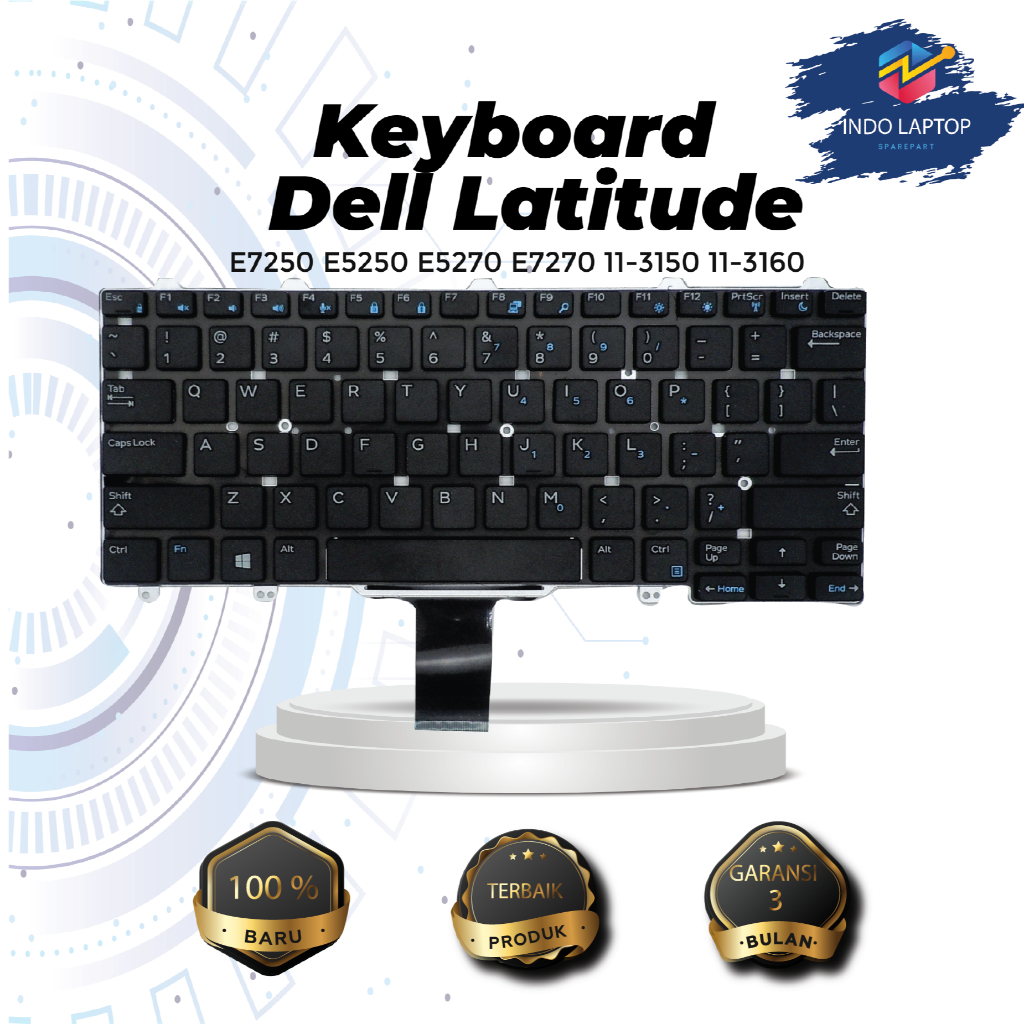 Keyboard Laptop Dell Latitude E7250 E5250 E5270 E7270