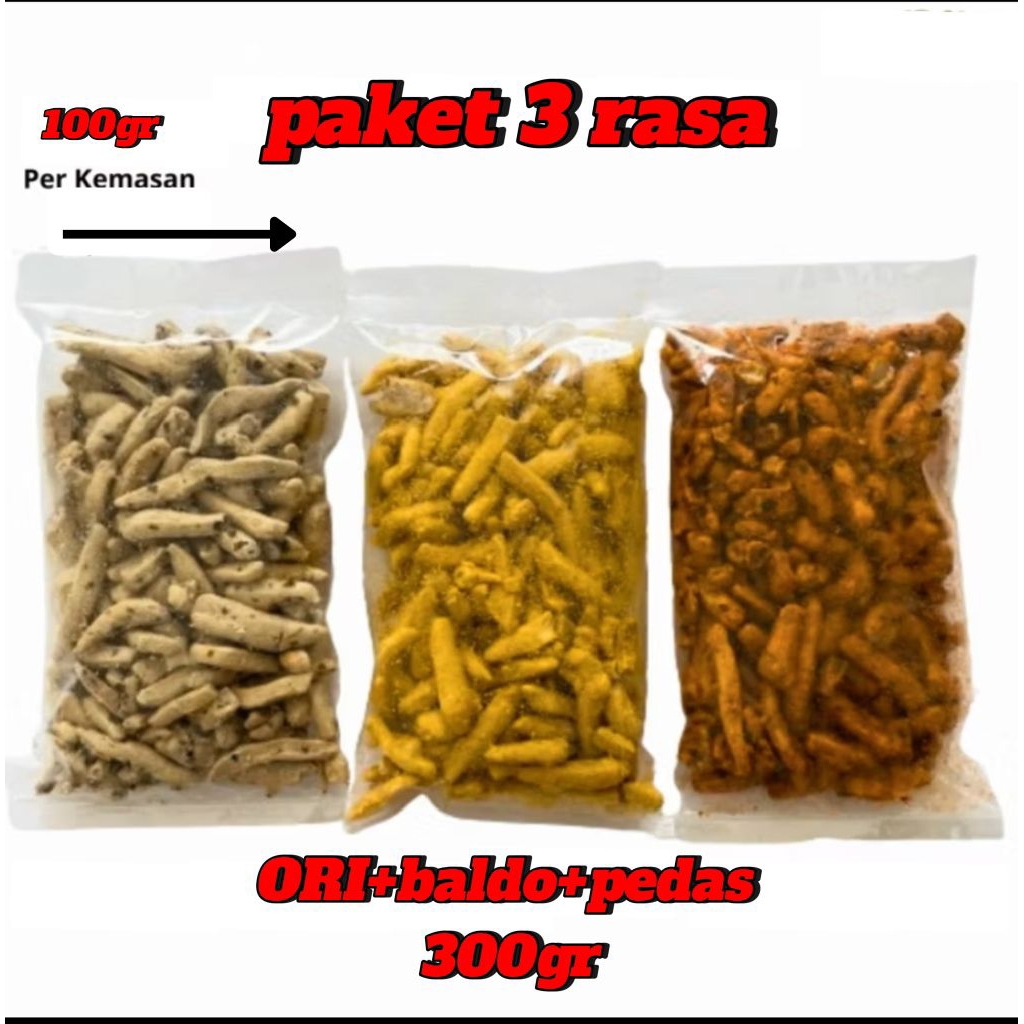 

makanan Ringan Basreng | 100gr dapat 3 rasa | cemilan basreng