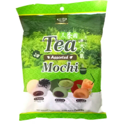 

Tea Assorted Mochi 250g 皇族三茶园 Mochi Taiwan Bubble Milk Tea Matcha Thai Tea
