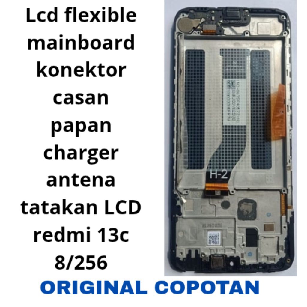 LCD flexible mainboard flexible konektor cas papan charger antena tatakan LCD redmi 13c RAM 8/256 or
