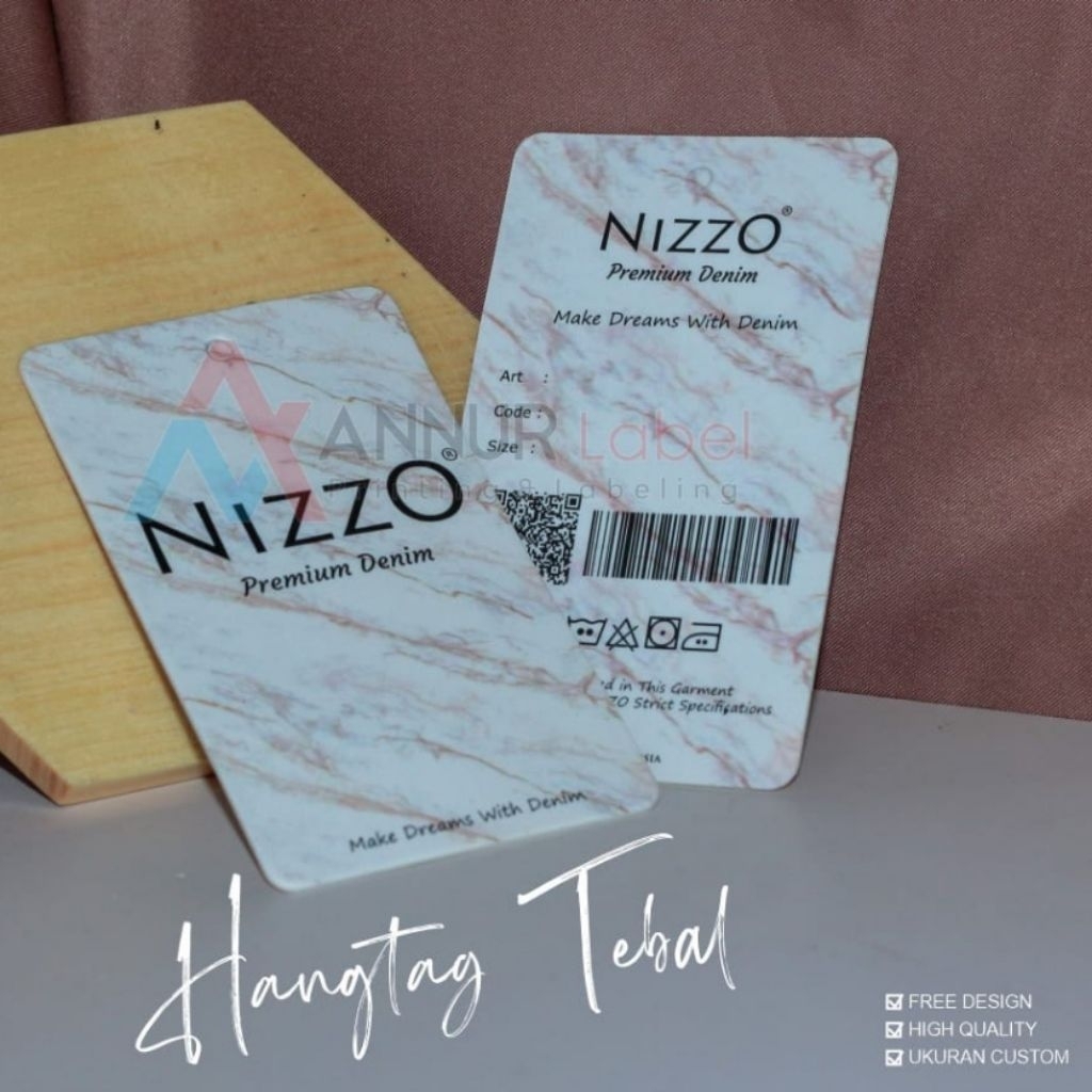 

Hangtag warna putih nizzo premium