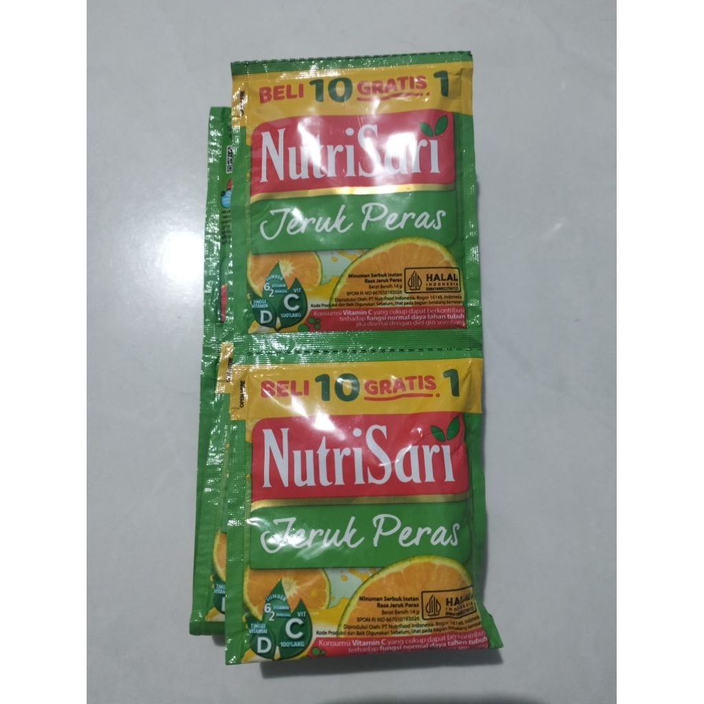 

Nutrisari Renceng Jeruk Peras 10+1