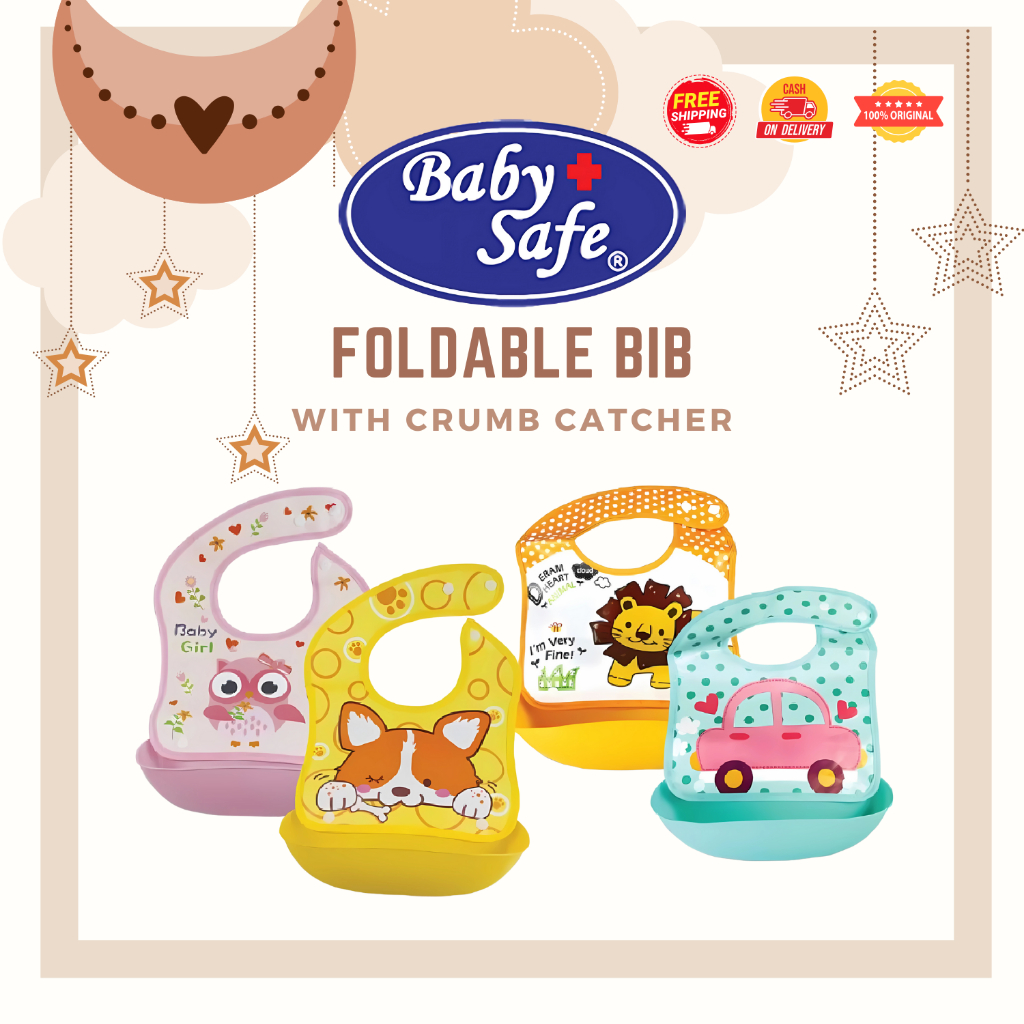 Baby safe Premium Silicone Bib Slaber Celemek Silikon Bayi