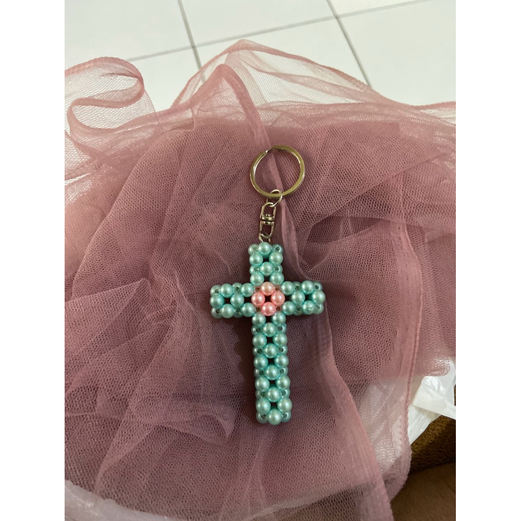 Gantungan Kunci Salib | Manik-manik Salib | Gantungan Kunci |