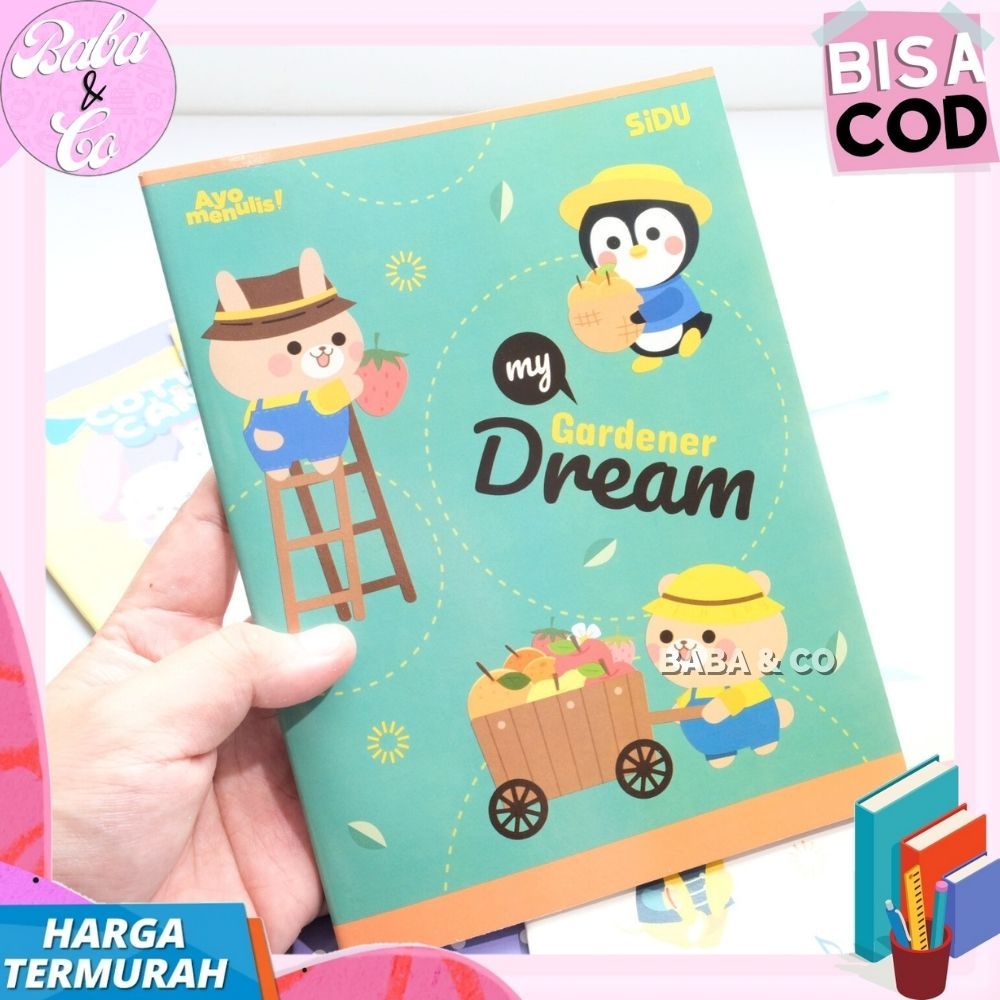 

Ay00! BUKU TULIS SIDU 1 PACK 10 BUKU TULIS SIDU ISI 38 LEMBAR BUKU TULIS BERGARIS ANAK BOY GIRL