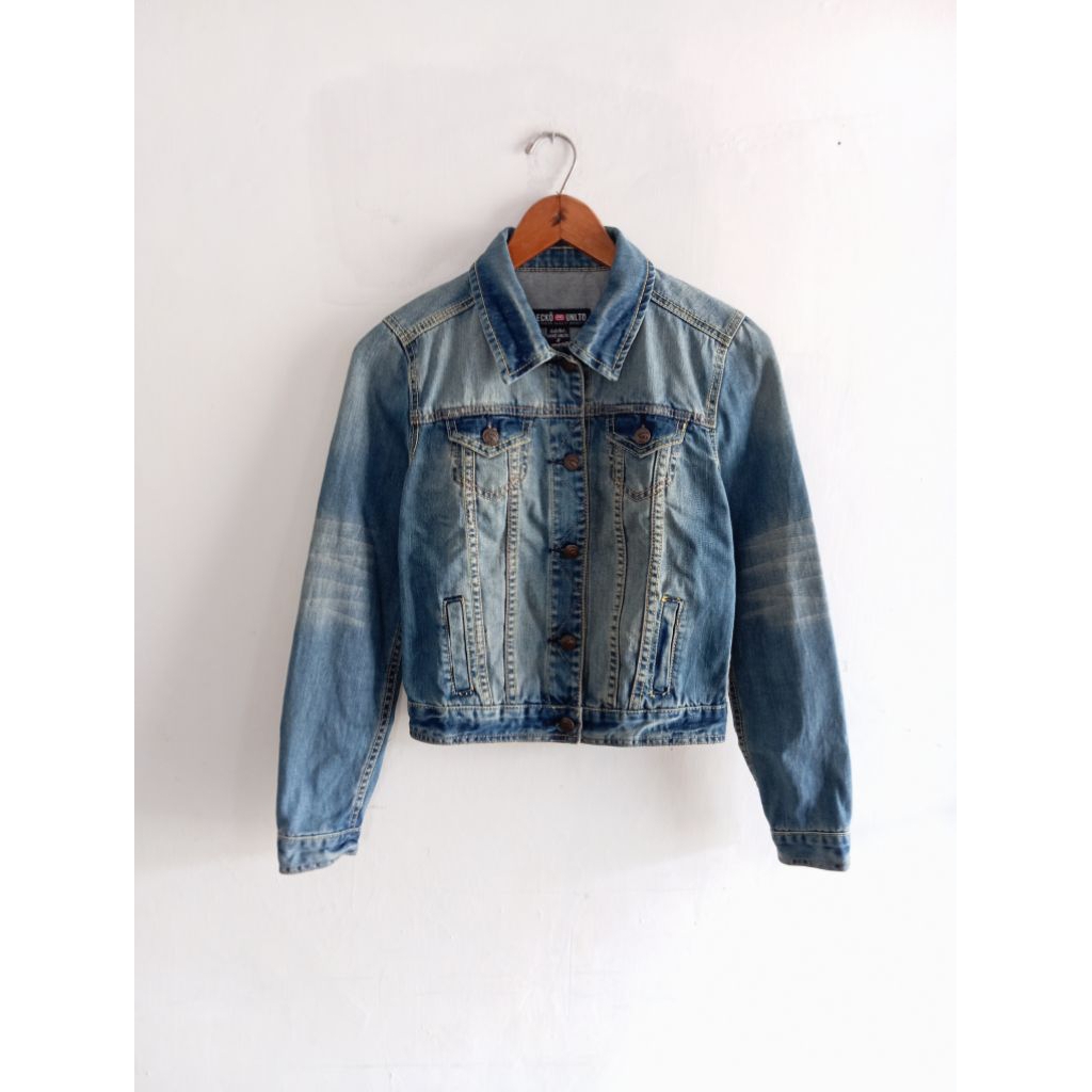 jaket jeans denim trucker wanita Ecko Unlimited