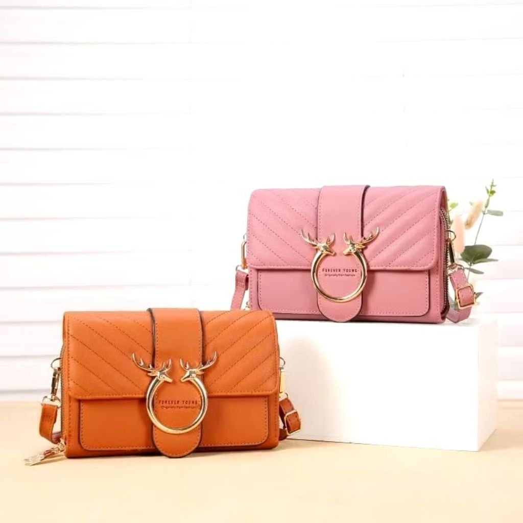 C270-9 Tas Selempang Wanita Handbag Tas Kulit Dompet Panjang HP Tebal Cewek Multifungsi IMPORT ORI