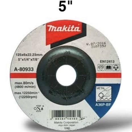 

MAKITA BATU MATA GERINDA GURINDA GRINDER GRINDA POLES 5 ” INCH 80933