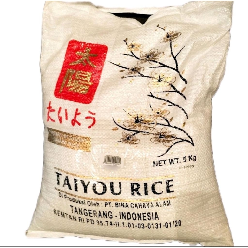

Taiyou Rice Japan Short Grain 5 Kg| Beras Jepang Jenis Pendek/bulat