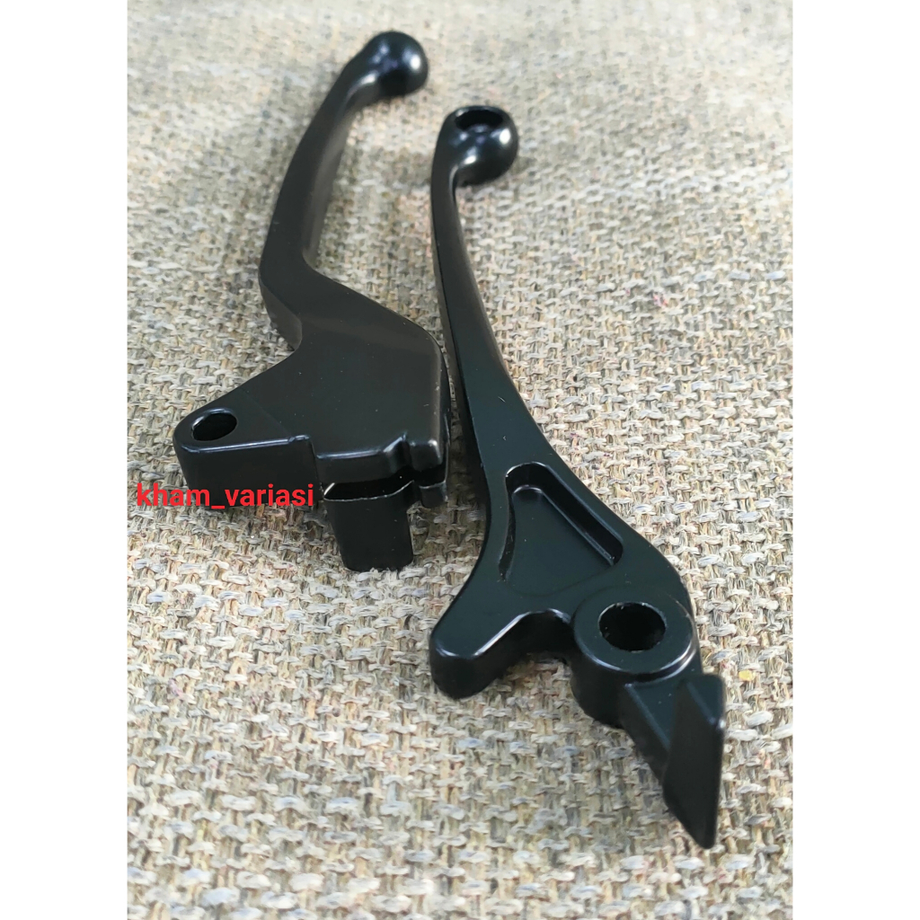 DISKON HARGA SPESIAL HANDLE REM TANGAN KIRI-KANAN MOTOR BEAT KARBU / VARIO KARBU WARNA HITAM MODEL S