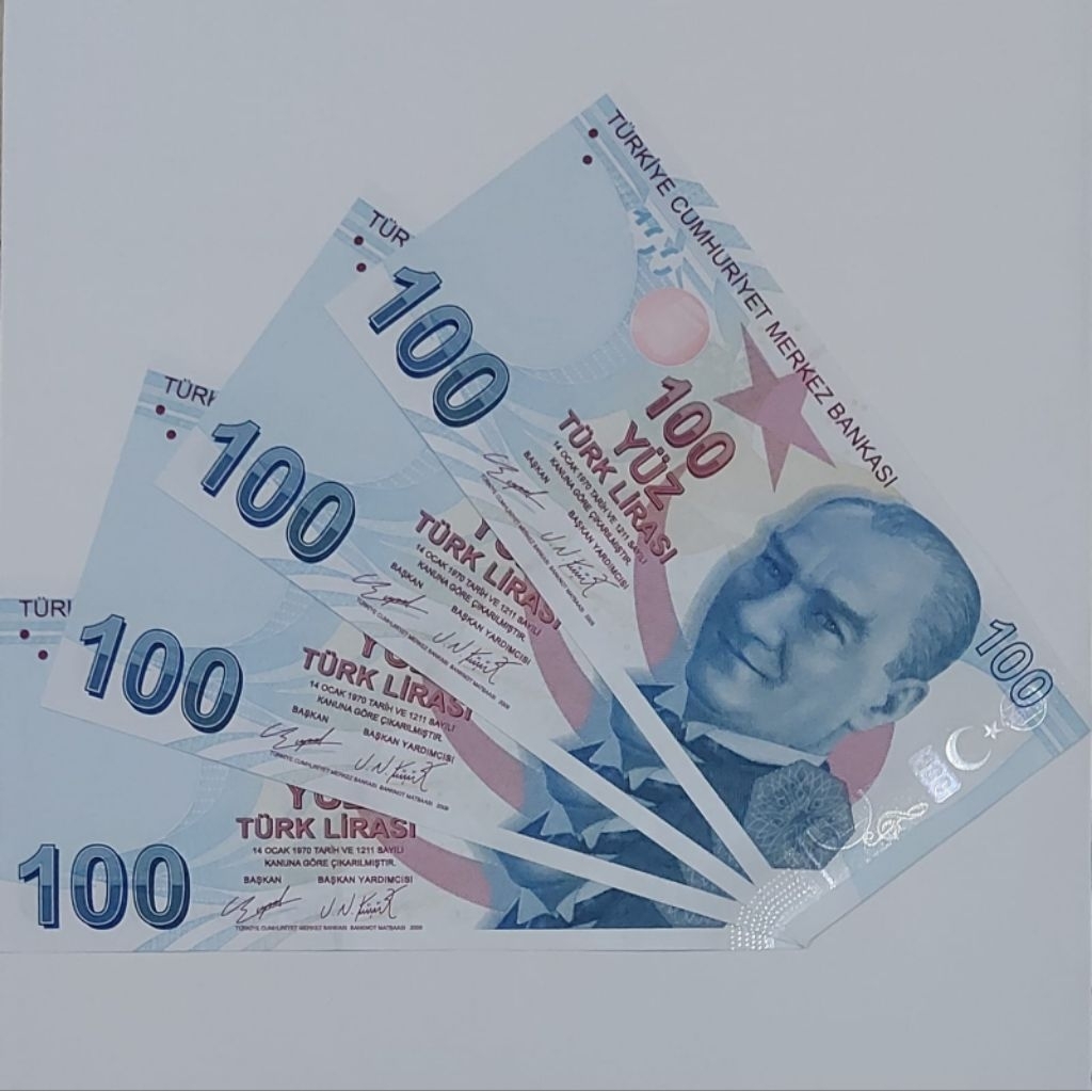 Turki Lira Satu Set Paket Lengkap 5 10 20 50 Dan 100 Lira