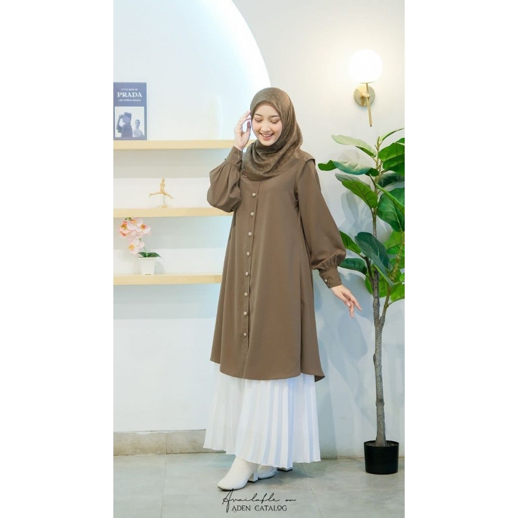 READY STOCK TUNIK ADELINE BY ADEN HIJAB