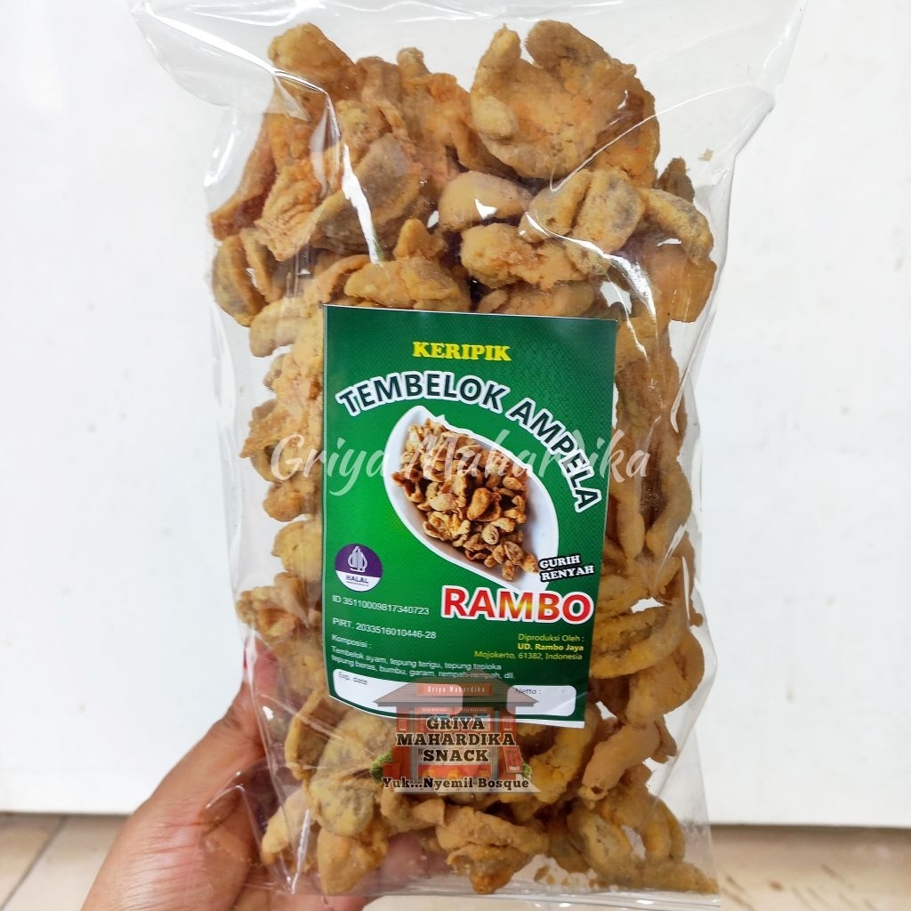 

Keripik Tembelok Ampela 250 grm Snack Kiloan