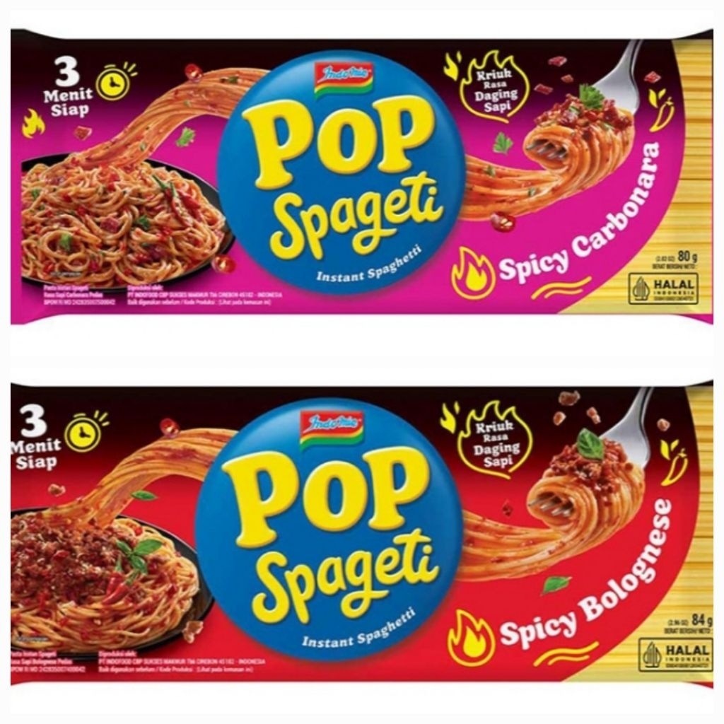 

Indomie Pop Spageti 80gr [4 Pcs]