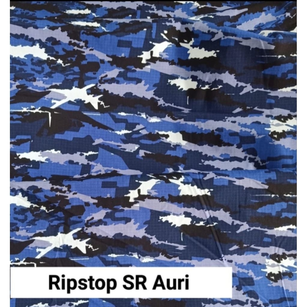 Bahan Kain Loreng Ripstop SR Loreng Untuk SeragamTNI AU Loreng Auri