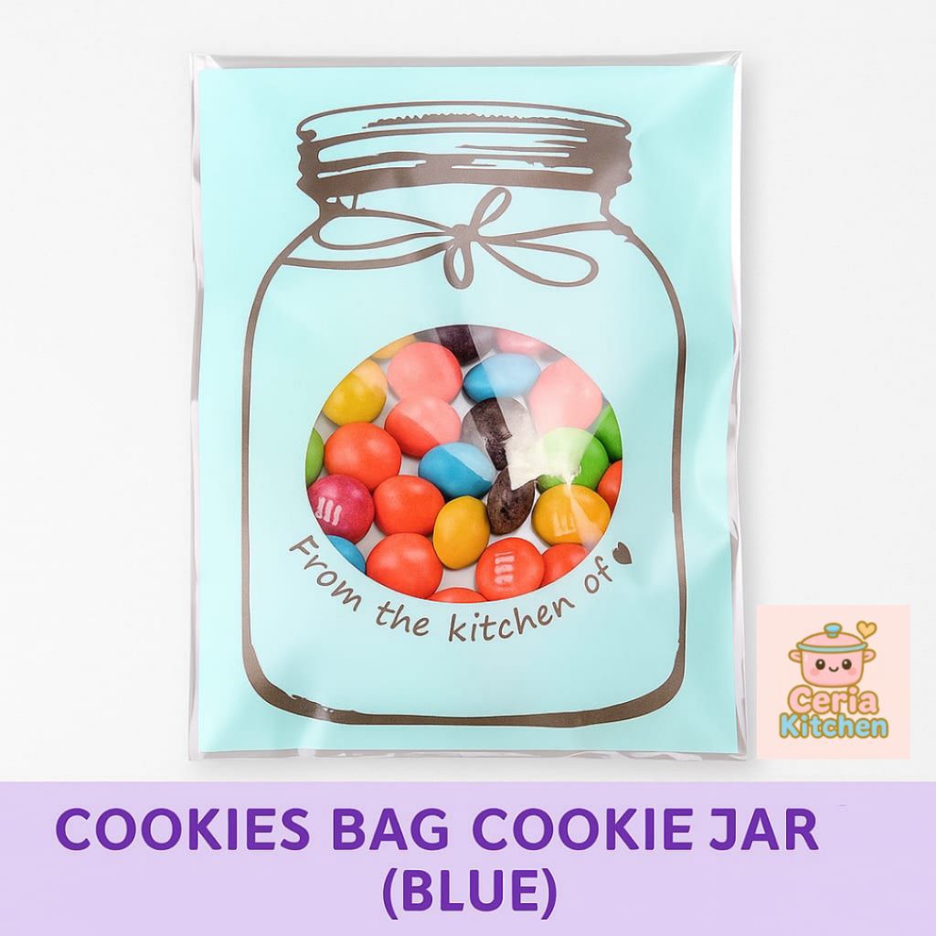 Cookies Bag 12x18 Tempat Kue Plastik Plastik Cookies Jar Transparan Unik Lucu Kemasan Kue Kering  Ke