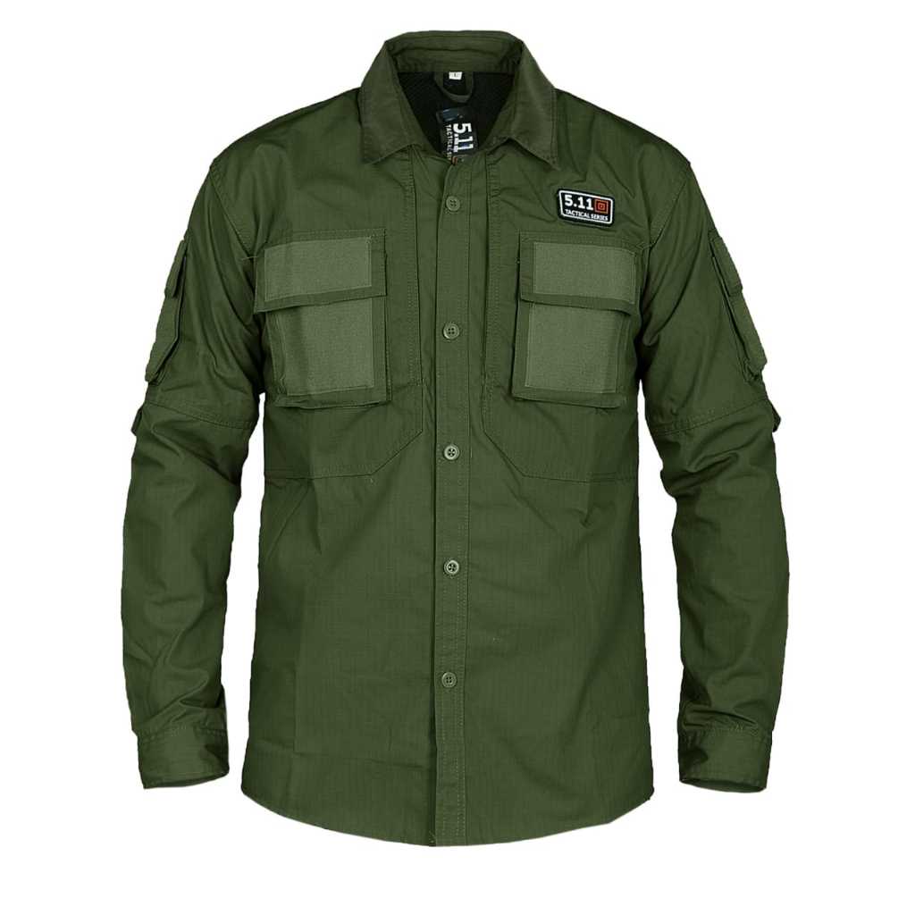 Baju Kemeja PDL PDH 511 Lapangan Lengan Panjang - Pakaian Atasan Seragam Pria Wanita Premium Kerja K