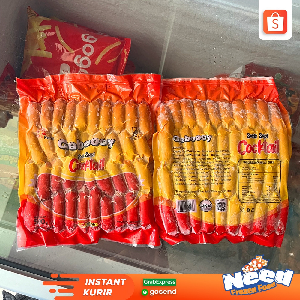 

GEBOOOY COCKTAIL SOSIS SAPI MERAH 500GR