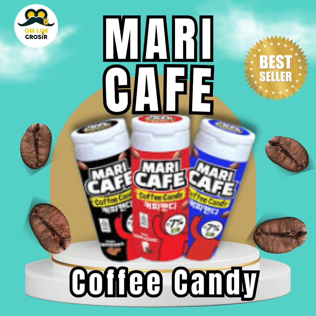 

MARICAFE COFFEE CANDY Kemasan Botol - Permen Kopi Dengan Bentuk Biji Kopi Kemasan Botol isi 35 Gr