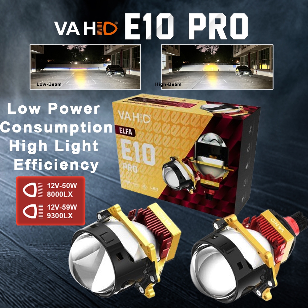 E10 Pro - Lampu Biled Projector Semi Laser 3 inch Vahid E10 Pro 60 Watt | Premium 3.0" LED Projector