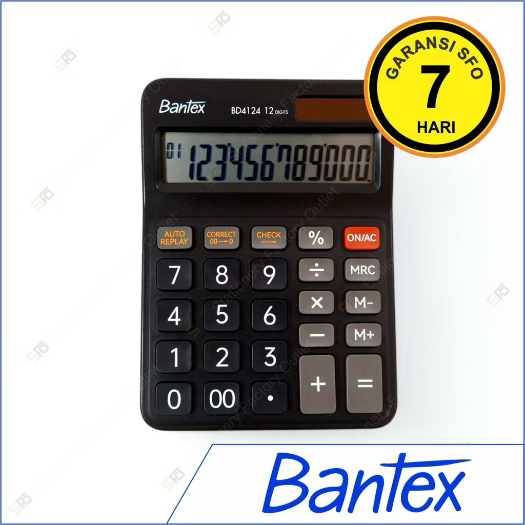 

Kalkulator bantex BD4124 12 digits 120 steps